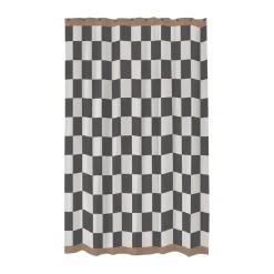 Mette Ditmer Retro shower curtain 150x200 cm, Dark Grey