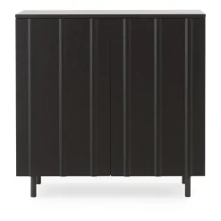 Normann Copenhagen Rib cabinet 96x98.5 cm, Soft Black