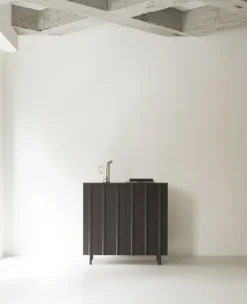 Normann Copenhagen Rib cabinet 96x98.5 cm, Soft Black