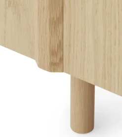 Normann Copenhagen Rib sideboard 45x159 cm, Oak Brown Best