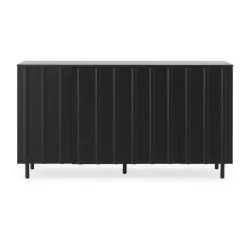 Normann Copenhagen Rib sideboard 45x159 cm, Soft Black New