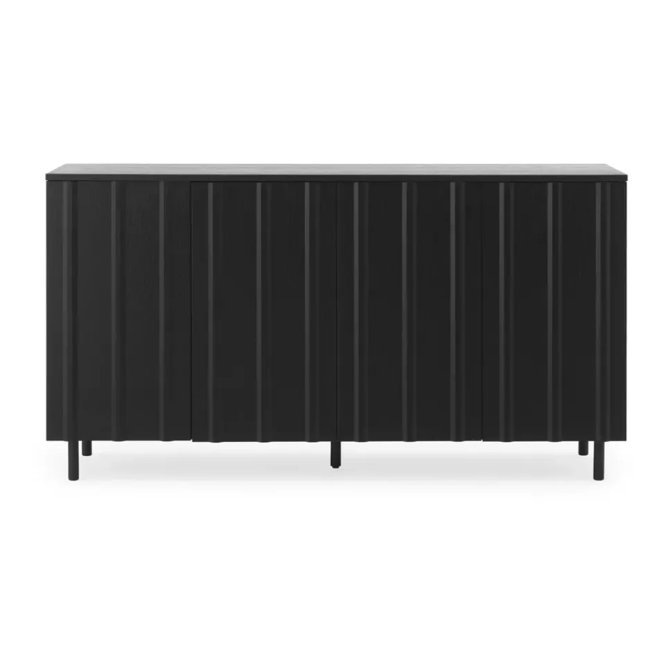 Normann Copenhagen Rib sideboard 45x159 cm, Soft Black New