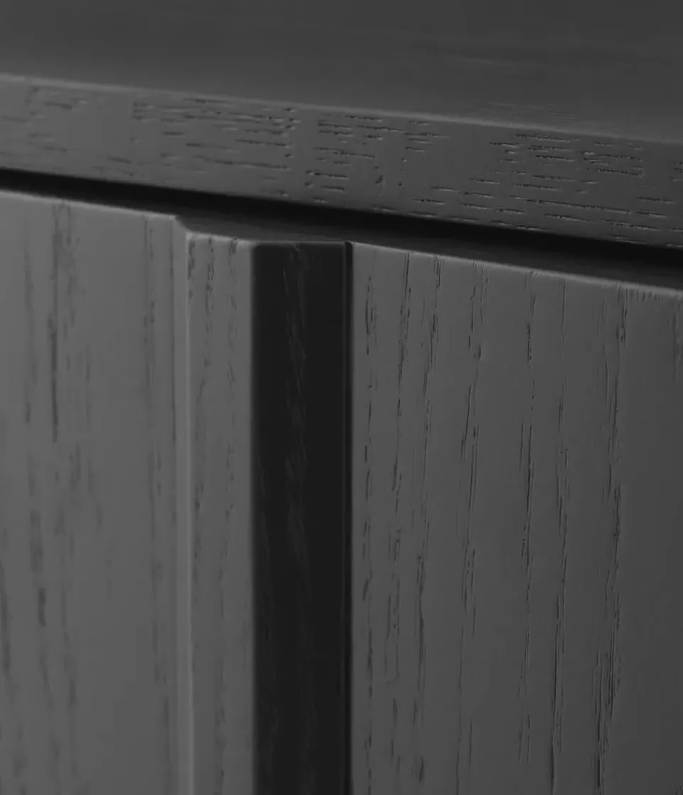 Normann Copenhagen Rib sideboard 45x159 cm, Soft Black New