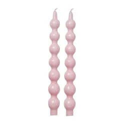 RICE candles 30.2 cm 2-pack, Soft Pink Discount