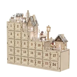 Bloomingville Richie Christmas calender 33x38 cm, Nature BeigeBrown New