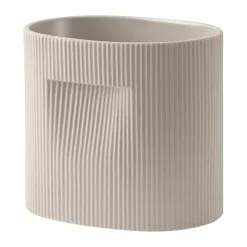 Muuto Ridge flower pot 24 cm, Beige Hot