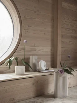 Muuto Ridge vase 35 cm, Beige Outlet
