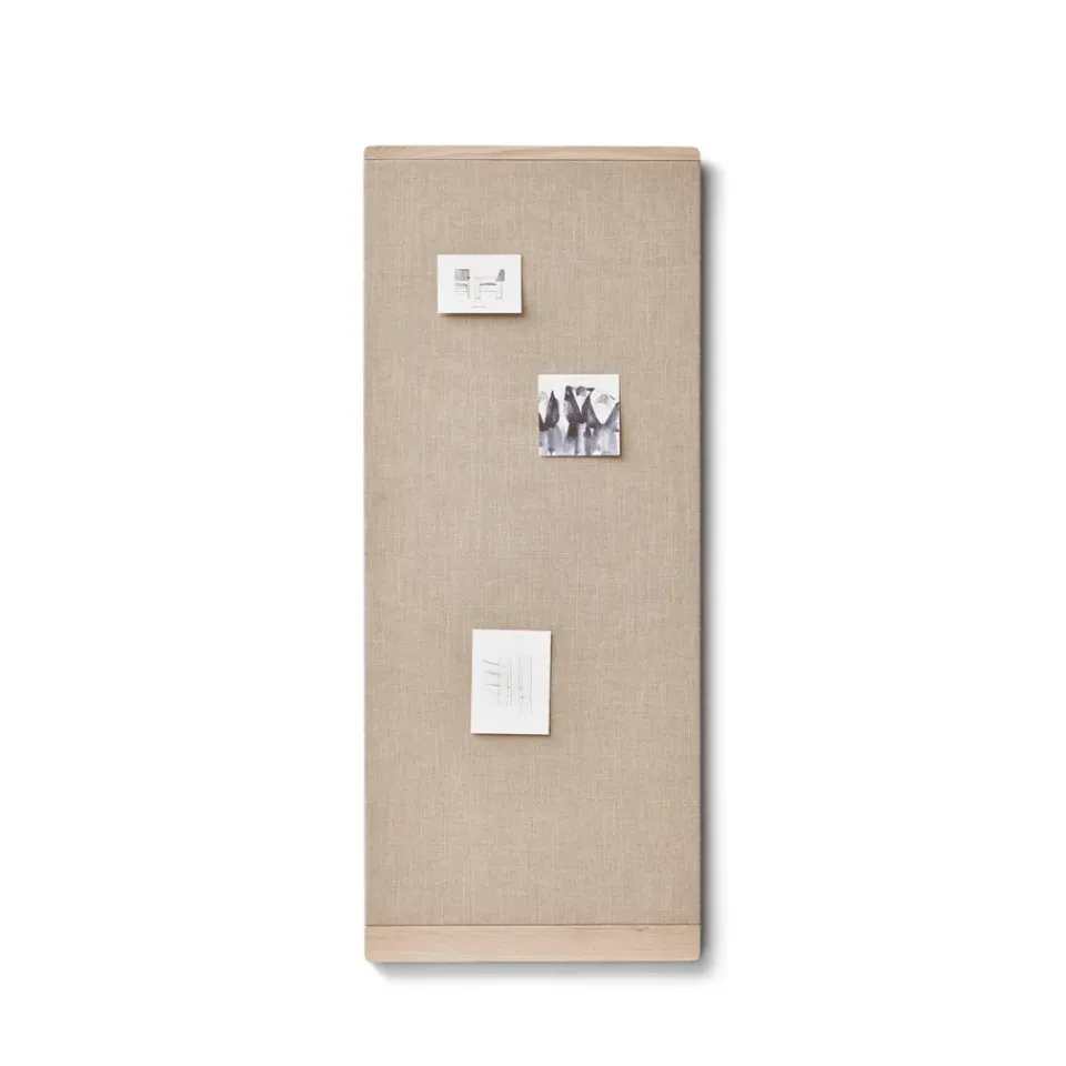 Form & Refine Rim notice board 60x145 cm, White oak Beige