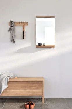Form & Refine Rim wall mirror 40x68 cm, White oak Beige Best