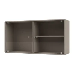 Montana Ripple I display cabinet 69.6x35.4x20 cm, Truffle GreyBrown Hot