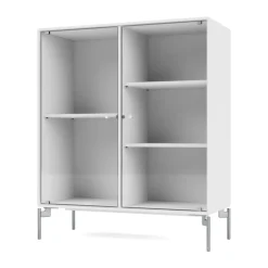Montana Ripple II display cabinet 69.6x82.2x30 cm, Snow-legs chrome White