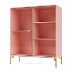 Montana Ripple II display cabinet 69.6x82.2x30 cm, Ruby-legs brass Pink