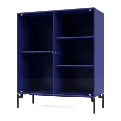 Montana Ripple II display cabinet 69.6x82.2x30 cm, Monarch-legs black Blue Clearance