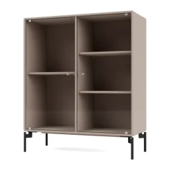 Montana Ripple II display cabinet 69.6x82.2x30 cm, Mushroom-legs black Beige Hot