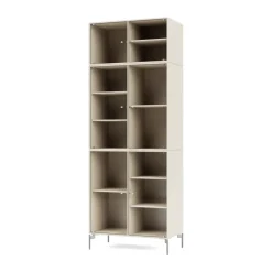 Montana Ripple IV display cabinet 69.6x187.2x38 cm, Oat-legs chrome Beige Hot