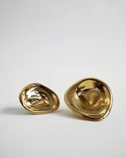 Hein Studio Ripple no. 02 large knob, Brass Gold-coloured New