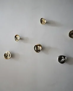 Hein Studio Ripple no. 02 large knob, Brass Gold-coloured New