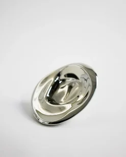 Hein Studio Ripple no. 02 large knob, Chrome Silver-coloured Hot