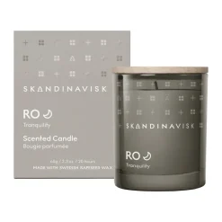 Skandinavisk Ro scented candle with lid, 65 g Beige