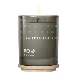 Skandinavisk Ro scented candle with lid, 65 g Beige