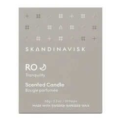 Skandinavisk Ro scented candle with lid, 65 g Beige