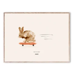 Paper Collective Rocky the Rabbit poster, 30x40 cm BeigeWhiteOrangeBrown Sale