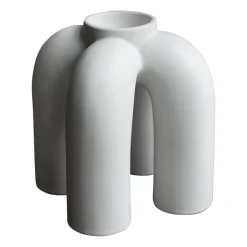 DBKD Rope tealight holder 14x14 cm, White Discount