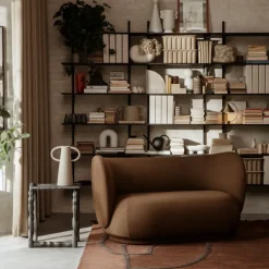 Ferm Living Rotben sculpture, Black Hot