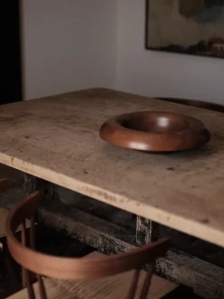 Audo Copenhagen Round bowl Ø42 cm, Beechwood Brown Clearance
