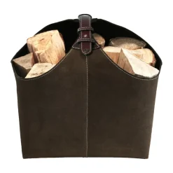 Ørskov firewood holder suede, Brown Sale