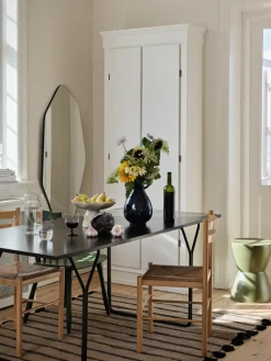 Broste Copenhagen Ruby wall mirror 120x60 cm, Clear-black TransparentBlack Sale