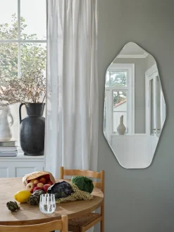Broste Copenhagen Ruby wall mirror 120x60 cm, Clear-black TransparentBlack Sale