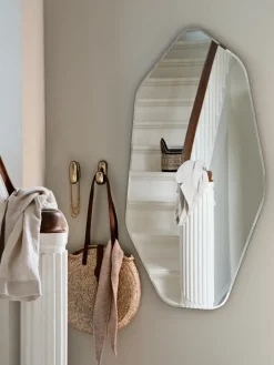 Broste Copenhagen Ruby wall mirror 120x60 cm, Clear-black TransparentBlack Sale