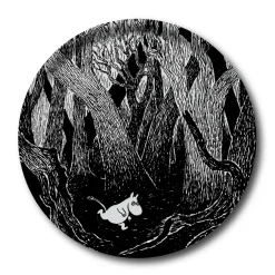 Opto Design Running Moomin tray round, 38 cm Black Sale
