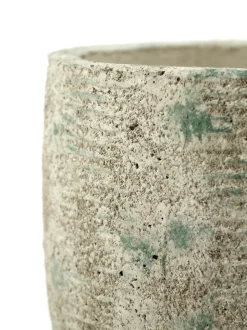 Serax Rustic flower pot stripes M 20.5 cm, Grey