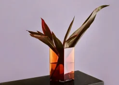 Iittala Ruutu vase 20.5x27 cm, copper Gold-coloured Hot