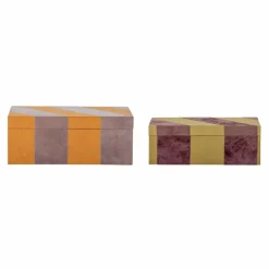 Bloomingville Samira bowl with lid 2-pack, Orange New