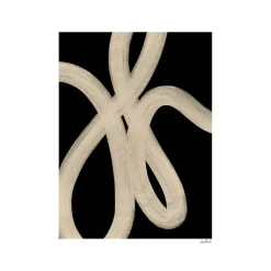 Paper Collective Sand Lines poster, 30x40 cm BeigeBlack New