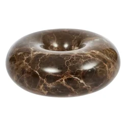 OYOY Savi marble candle sticks small 4 cm, Choko Brown Hot