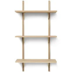 Ferm Living Sector shelfS/L, Oak-bronze Brown Clearance