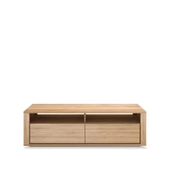 Ethnicraft Shadow media cabinet, Oiled oak 2 drawers Beige Online