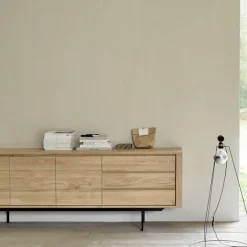 Ethnicraft Shadow sideboard, Oak-Wax oil 1 door 3 drawers Beige Outlet