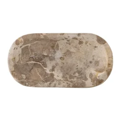 Bloomingville Shao tray marble 24.5x12.5 cm, Natural Brown Discount