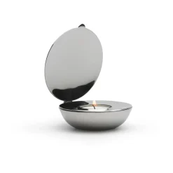 Design House Stockholm Shell votive, nickel Silver-coloured Clearance
