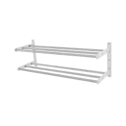 Scherlin Shoe shelf 12 shoe shelf, Steel/white, white-lacquered aluminium Grey Online