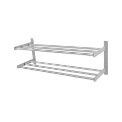 Scherlin Shoe shelf 12 shoe shelf, Steel, aluminium Grey New