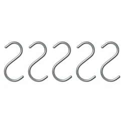 Nomess Copenhagen S-Hook 5-pack, silver Silver-coloured Discount