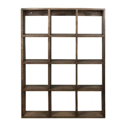 Mette Ditmer Showcase wall shelf 40x53 cm, Dark oiled oak Brown