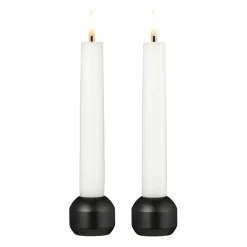 LIND DNA Silhouette candle sticks 34 2-pack, Black Online