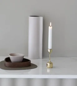 LIND DNA Silhouette candle sticks 120, Gold Gold-coloured Clearance